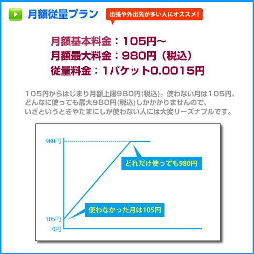 月額従量プラン