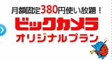 月額固定380円使い放題! ビックカメラ オリジナルプラン