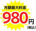 月額最大料金 980円（税込）